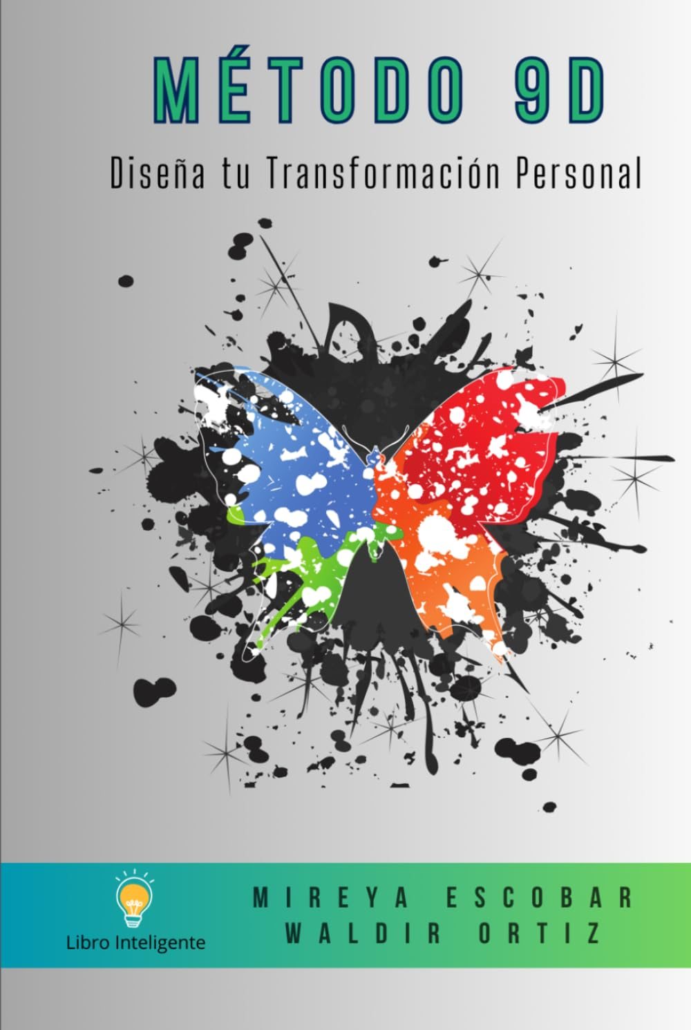 Portada de Método 9D: una mariposa de colores sobre fondo gris